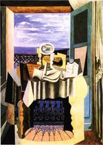 Still life in front of a window at Saint-Raphael